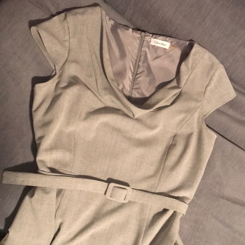 Calvin Klein gray dress sz 10